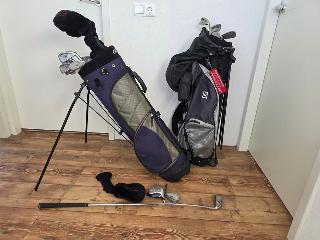Hele en halve golfset met twee tassen, Ophalen, Gebruikt, Set, Overige merken