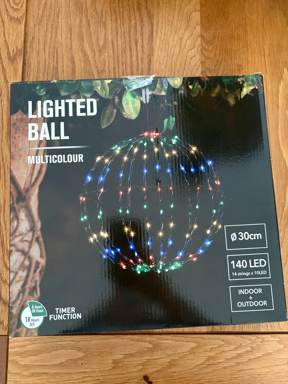 Nieuwe Lichtgevende Bol - Multikleur LED (30cm), Tuin en Terras, Overige materialen, ., Overige typen, Nieuw