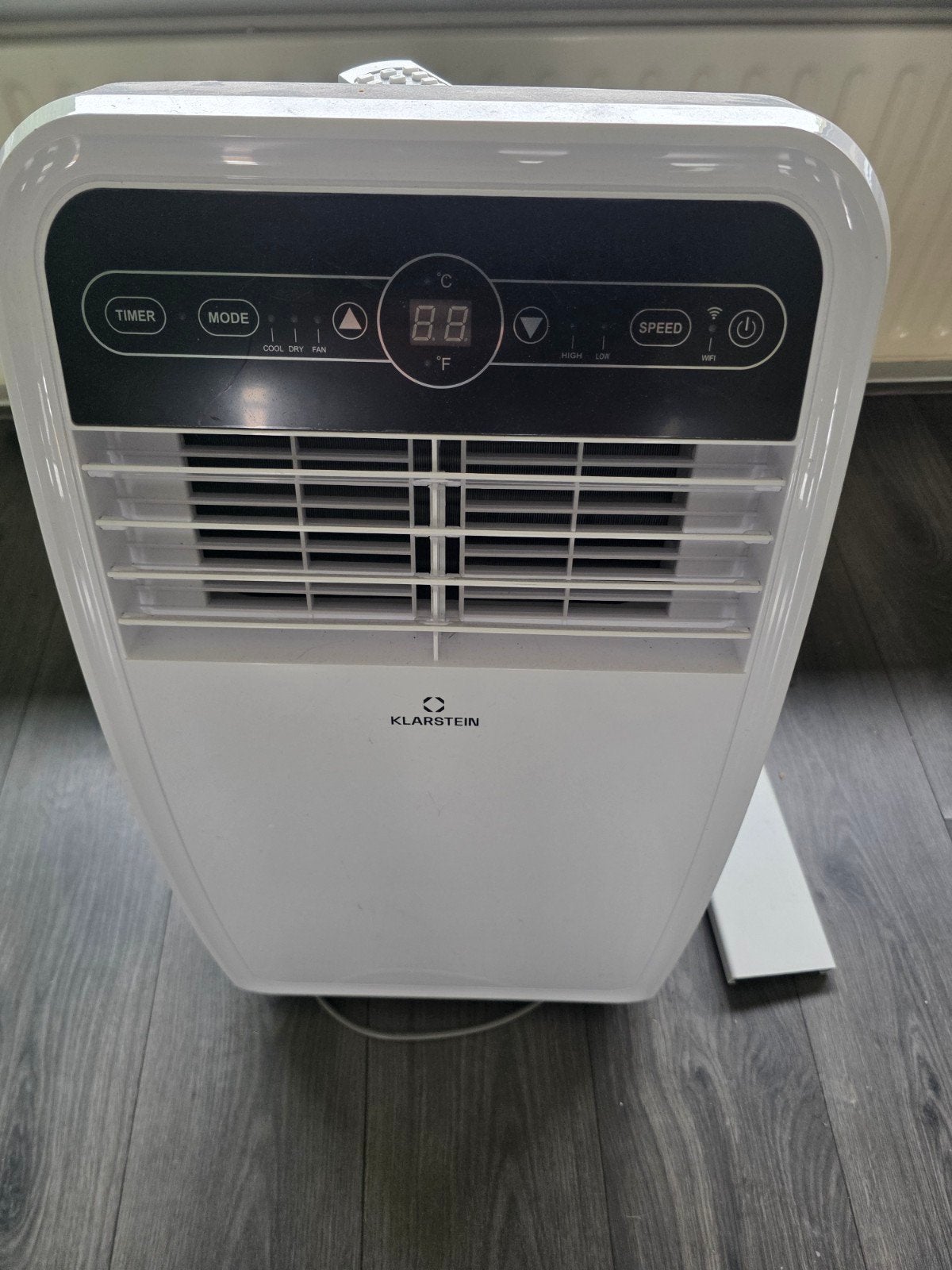 Klarstein Mobiele Airco met WiFi., Ophalen, Minder dan 60 m³, 3 snelheden of meer, Zo goed als nieuw