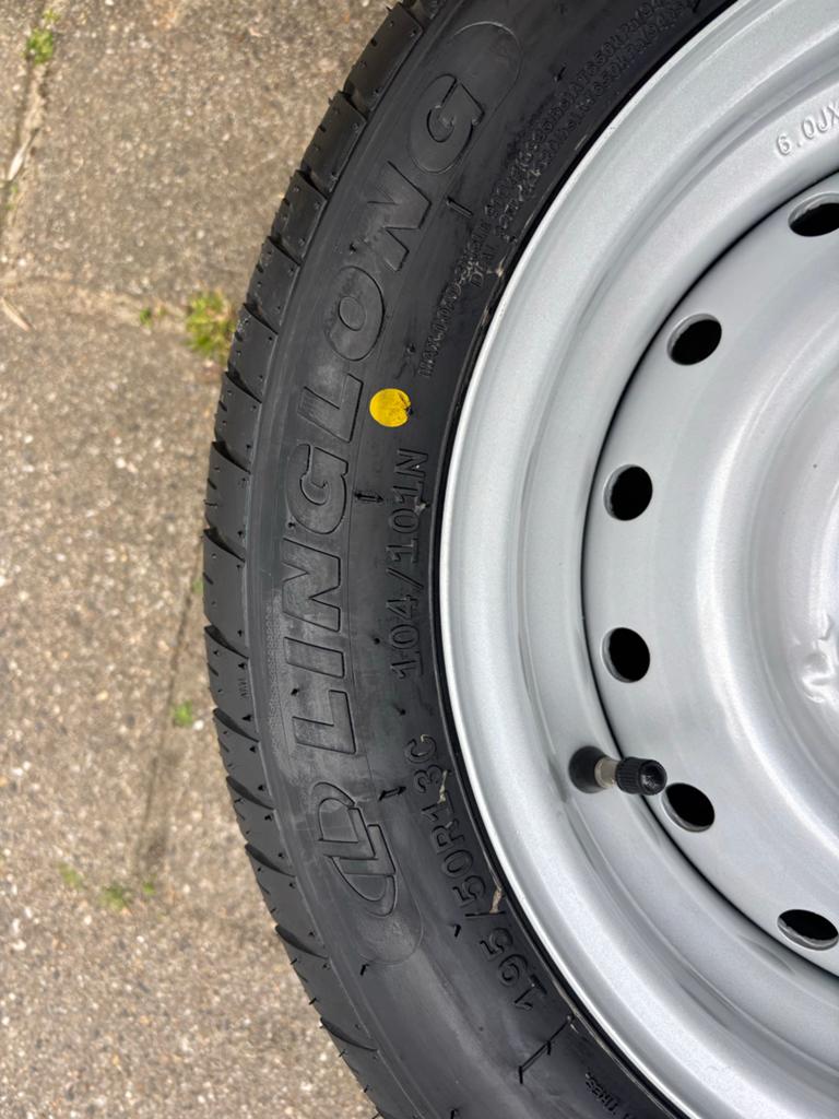 Nieuwe 195/50R13C Aanhangerwiel/Trailerwiel 104/101N 900KG, Auto diversen, Aanhangwagen-onderdelen, Ophalen, Nieuw