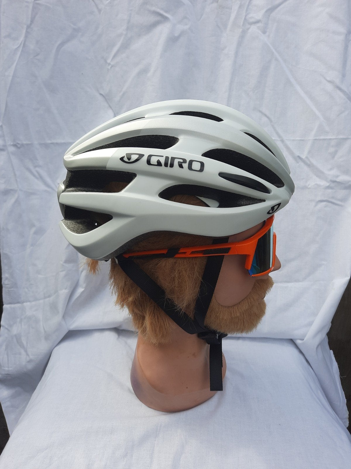 Giro Foray Fietshelm Maat L (59-63cm) - Wit, Fietsen en Brommers, Ophalen, Giro, Zo goed als nieuw, L