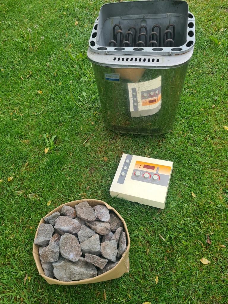 Savotec Sauna Kachel met Bedieningspaneel en Stenen, Sport en Fitness, Sauna, Gebruikt, Onderdelen, Fins of Traditioneel, Ophalen of Verzenden