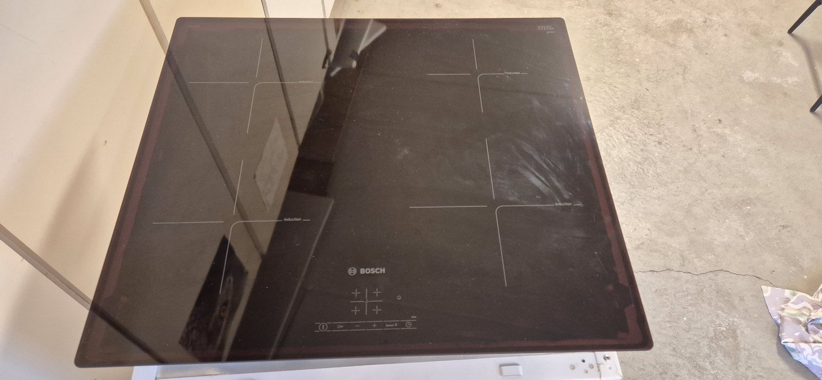 Inductie kookplaat bosch, Ophalen, 4 kookzones, Zo goed als nieuw, Inbouw
