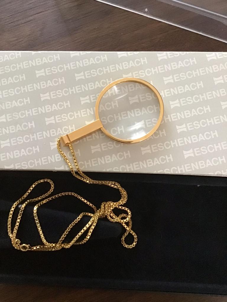 Eschenbach loupe verguld, Ophalen of Verzenden, Nieuw, Vergrootglas of Loep