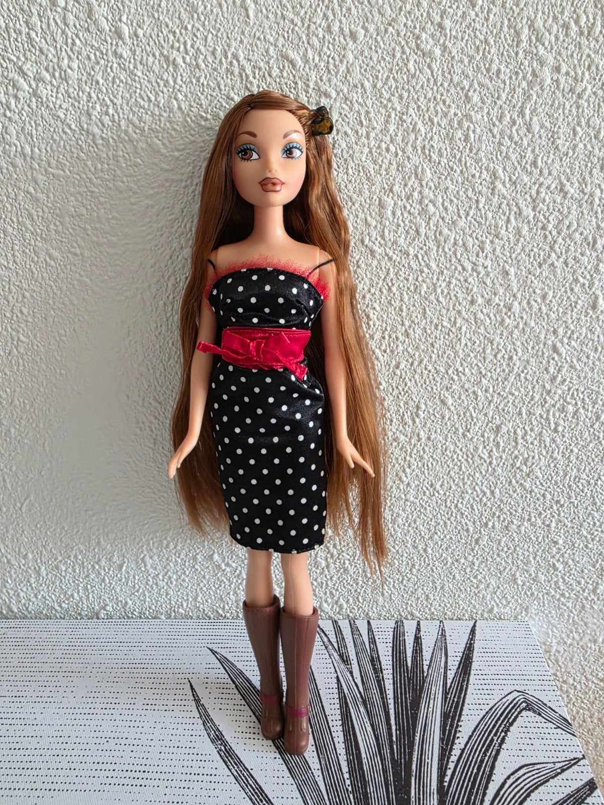 My Scene Barbie met modieuze jurk en herworteld haar, Ophalen of Verzenden, Zo goed als nieuw, Pop