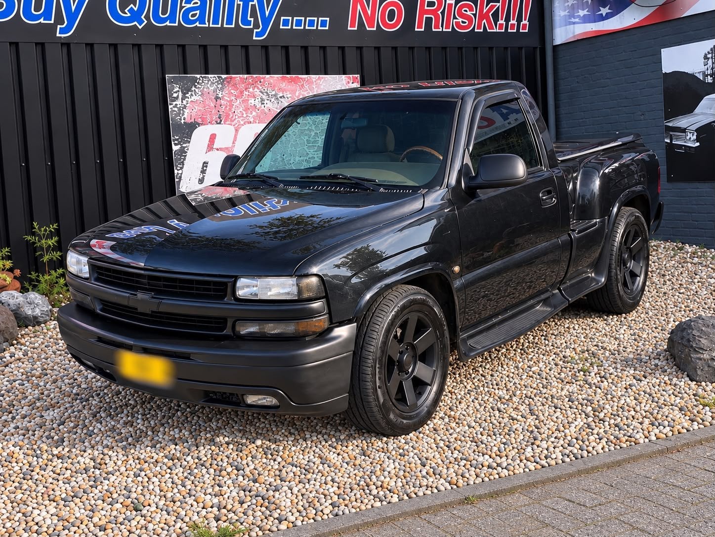 Chevrolet USA Silverado Pick Up Stepside V8 enkele cabine, Automaat, Achterwielaandrijving, 8 cilinders, Zwart