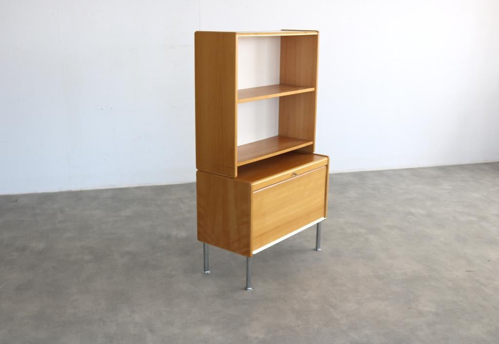 vintage archiefkast | boekenkast | Zweeds, ., Overige houtsoorten, ., 150 tot 200 cm