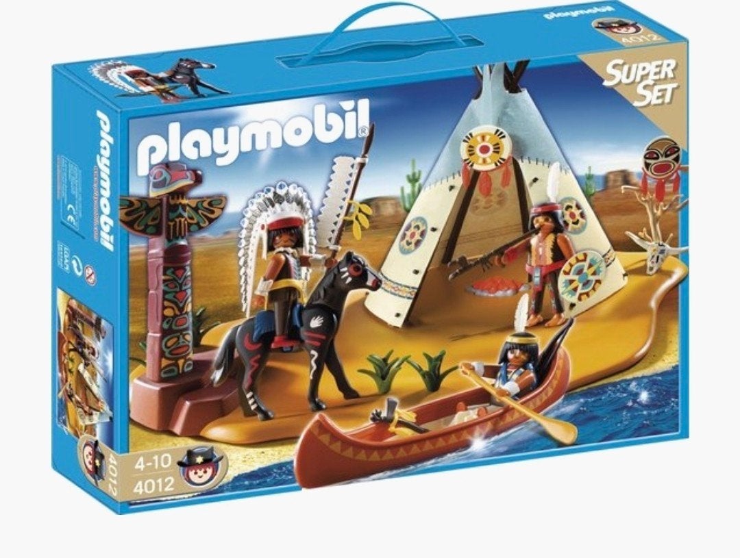 Playmobil 4012 Indianen Super Set - Compleet, Gebruikt, Complete set, Overige typen, Historisch