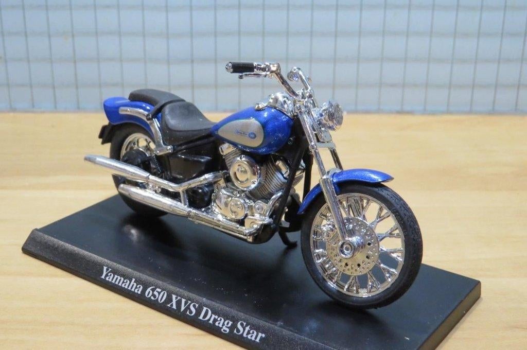 Yamaha XVS650 Dragstar blue 1:18 majorette los, Hobby en Vrije tijd, Modelauto's | 1:18, Overige merken, May Cheong Group France S.A.S.