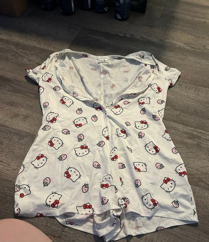 Hello Kitty pyjama wit, maat M, Ophalen of Verzenden, Nieuw, Maat 38/40 (M)