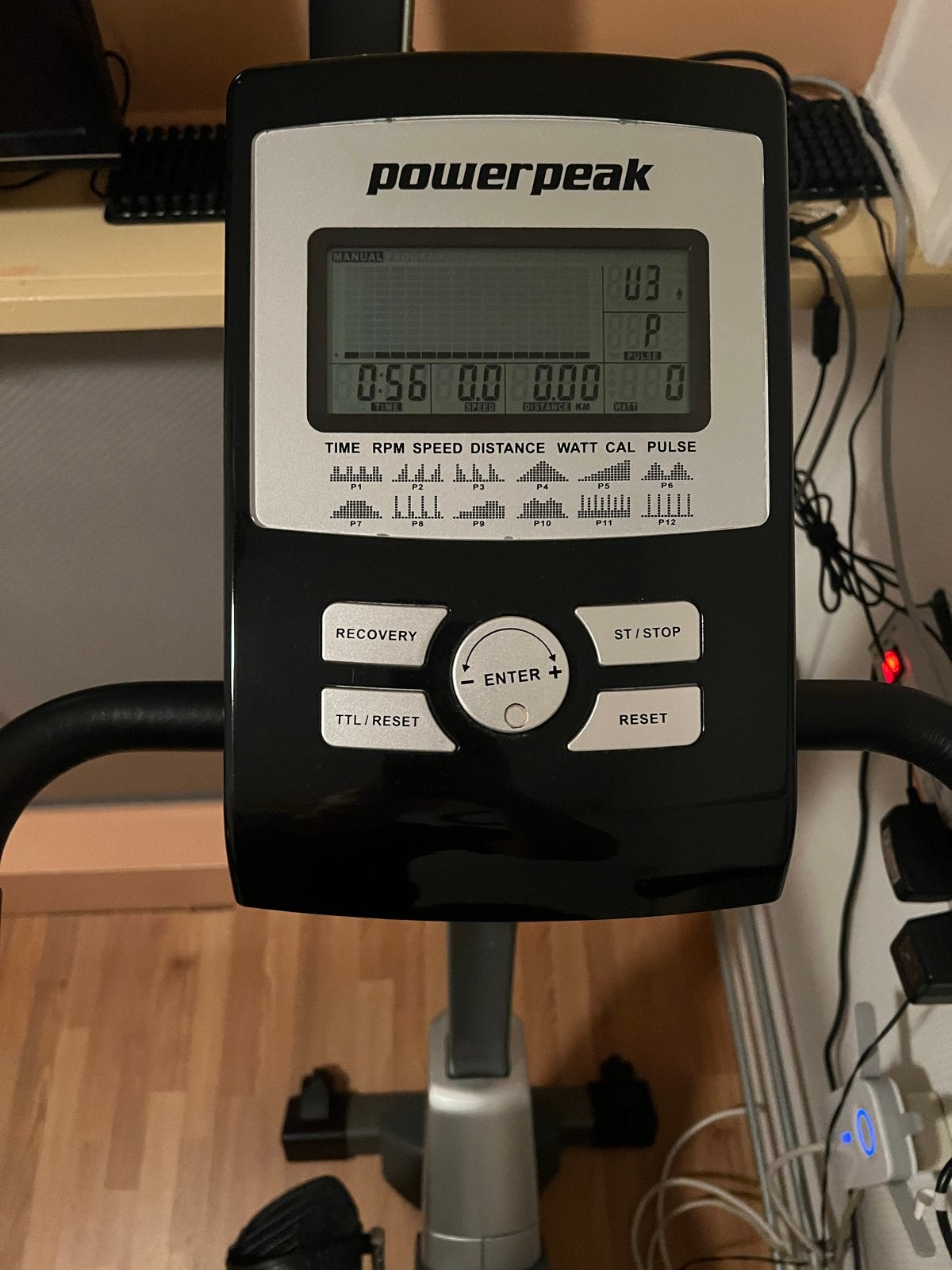 Powerpeak Hometrainer, Ophalen, Zo goed als nieuw, Metaal, Benen