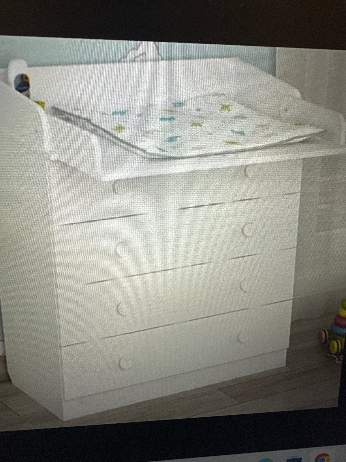 Shefa Kids Commode Wit 801 met 4 lades, Kinderen en Baby's, Kinderkamer | Commodes en Kasten, Gebruikt, Ophalen of Verzenden, Nvt