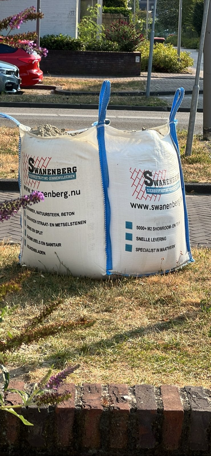 Big bag straatzand, Tuin en Terras, Zand, Ophalen, Nieuw