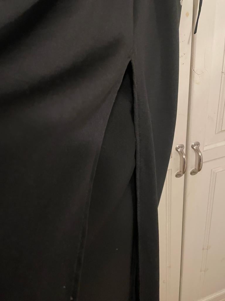 Zwarte Avondjurk Maat 38 met Strass Steentjes, Maat 38/40 (M), Zwart, Ophalen of Verzenden, Zo goed als nieuw