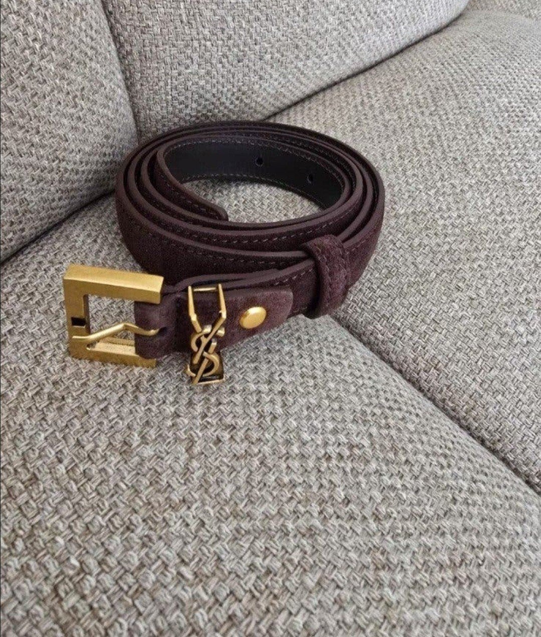 Yves Saint Laurent suède dames riem nieuw, Kleding | Dames, Riemen en Ceinturen, Yves Saint Laurent, 80 tot 90 cm, Echt leder