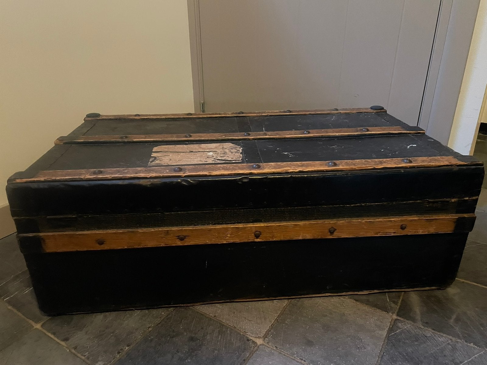 Echte oude koffer / kist, Ophalen, Gebruikt, 50 tot 100 cm, Minder dan 50 cm