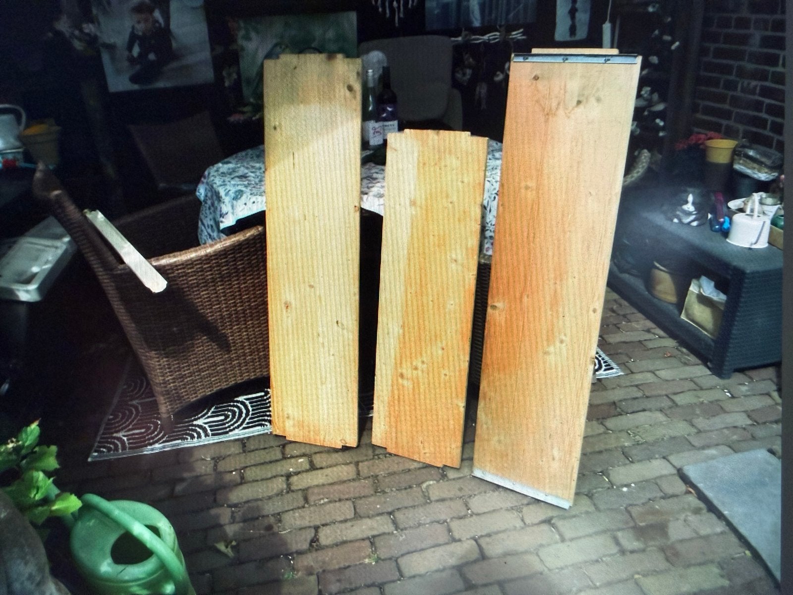 Magazijn stelling planken vuren, gebruikt, Ophalen, Gebruikt