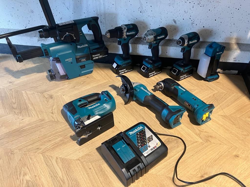 Makita 18v set, Ophalen of Verzenden, Zo goed als nieuw