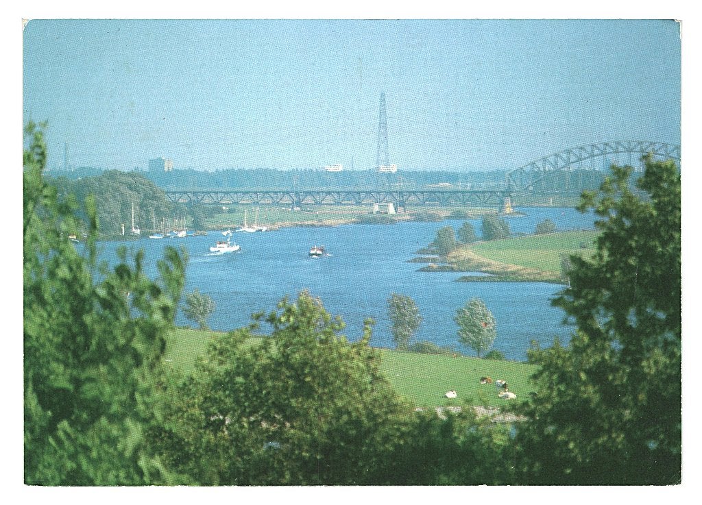 37448 Oosterbeek 80+ Rijngezicht Gelopen met postzegel, Verzamelen, Ophalen of Verzenden, 1980 tot heden, Gelopen, Gelderland