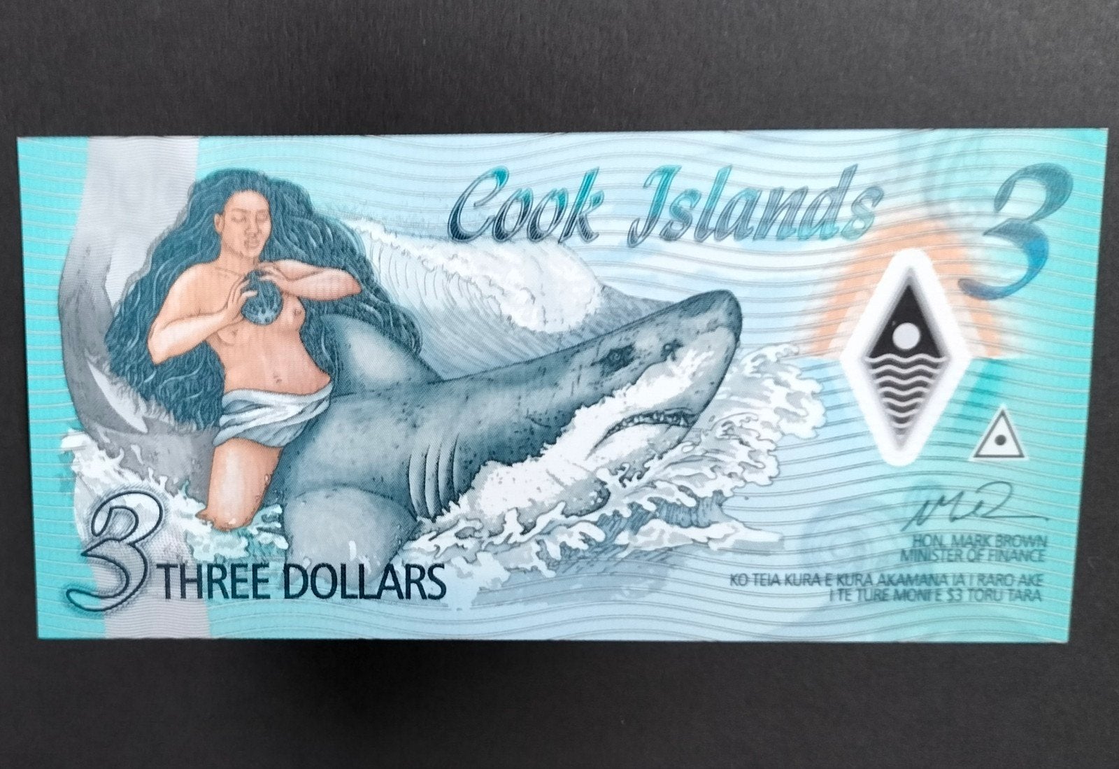 Cook Islands - 3 Dollars 2021 - Pick#11a UNC., Verzenden, Los biljet