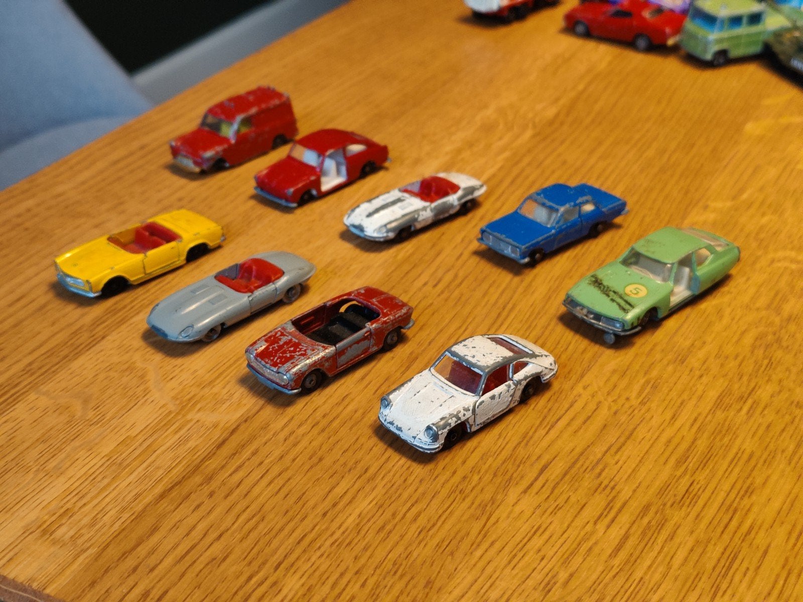 9x Majorette Husky Bestbox autootjes, Ophalen, Gebruikt, Auto