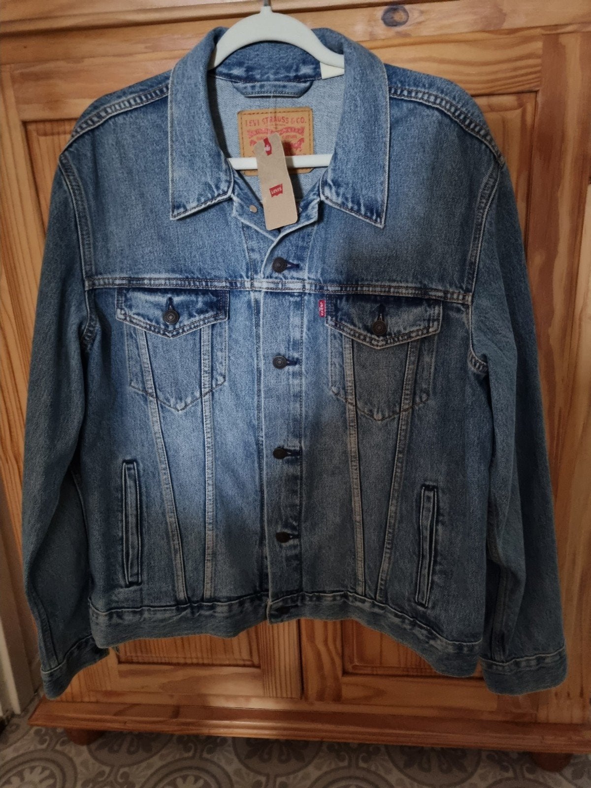 Nieuw !! Spijkerjas van het Levi's in maat L., Maat 52/54 (L), Levi's, Blauw, Nieuw