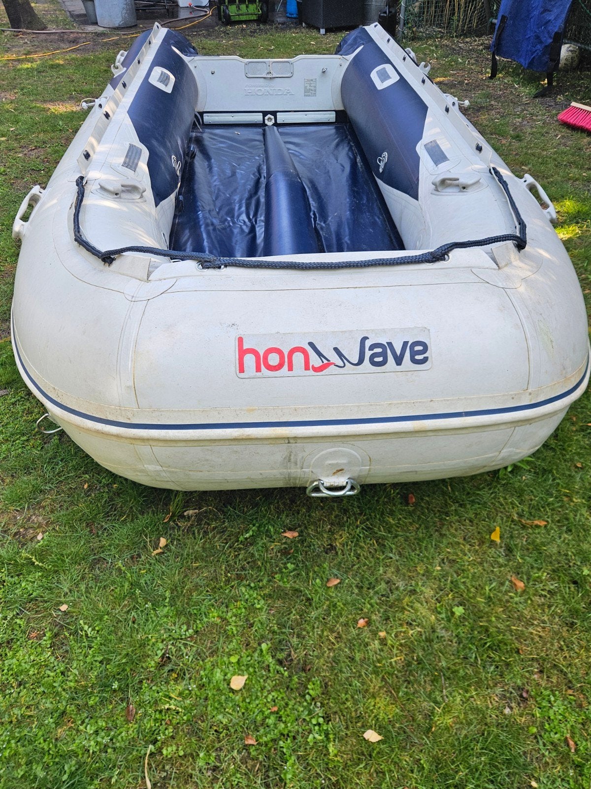 Honwave T40 rubberboot met Tohatsu 16 PK buitenboordmotor, Watersport en Boten, Ophalen, Aluminium, Gebruikt, 4 m
