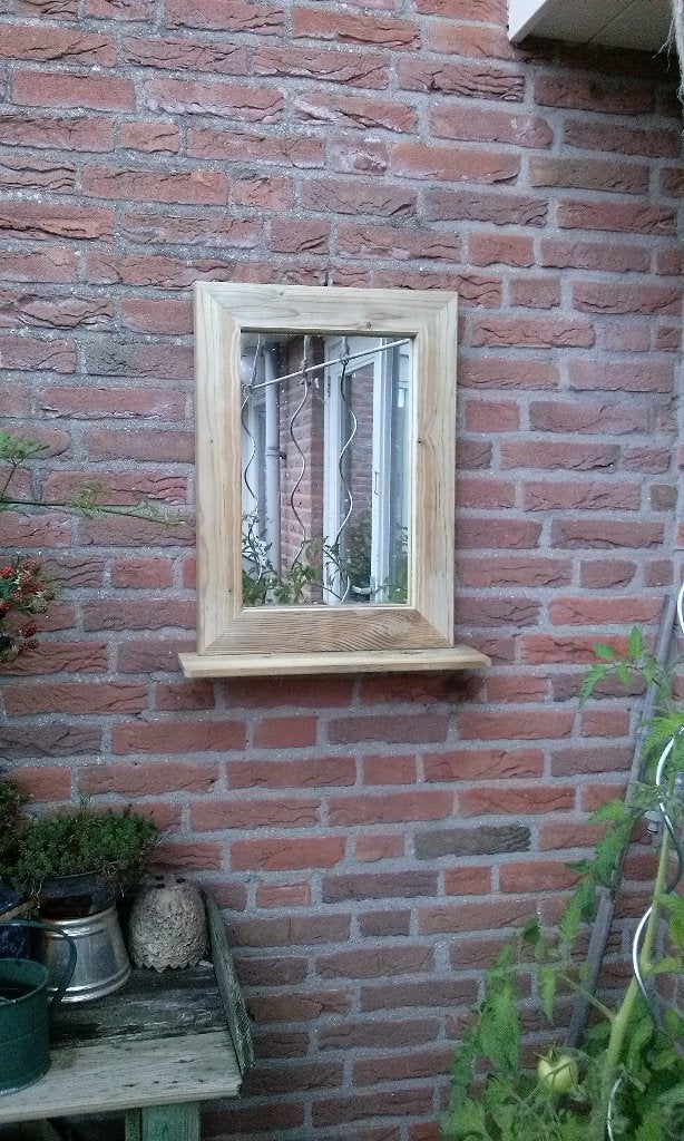Tuinspiegel Rozenrekje Tuintafel Oppottafel, Ophalen, Nieuw, Rechthoekig, Hout
