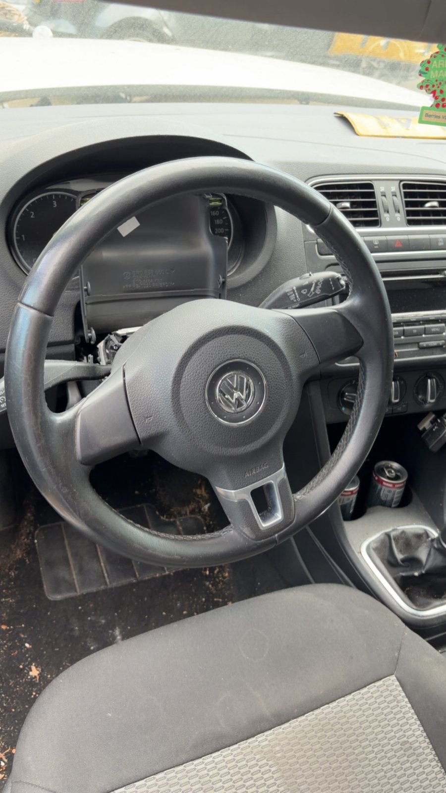 VW Polo 6R Stuur met Airbag - Gebruikt, Ophalen of Verzenden, Gebruikt, Volkswagen