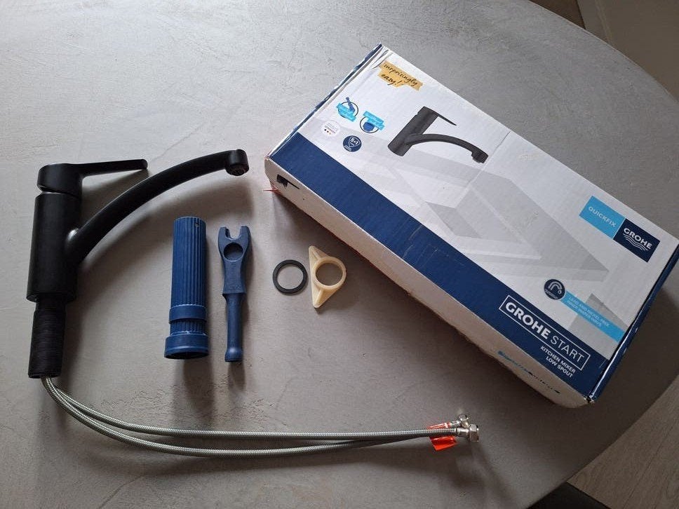 Grohe start kraan - mat zwart, Ophalen of Verzenden, Nieuw, Kraan