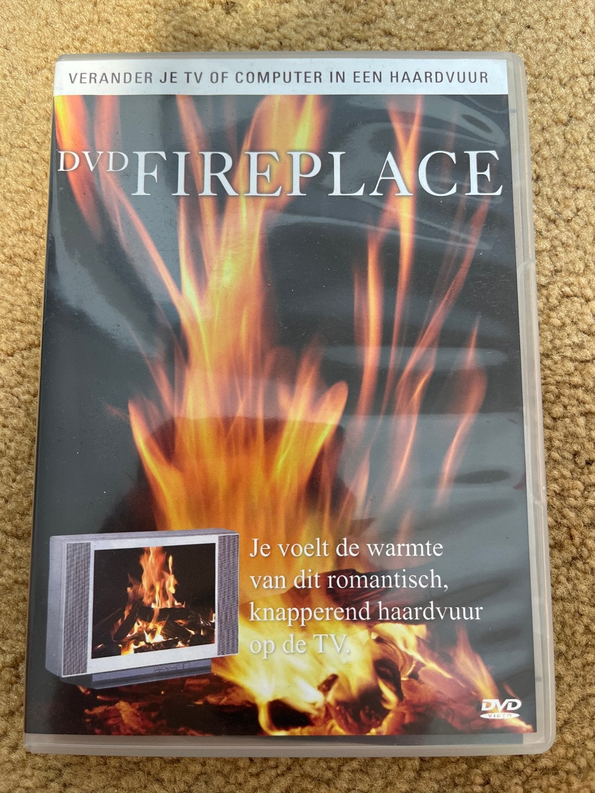 DVD Fireplace: Verander je TV in een sfeervol haardvuur, Alle leeftijden, Ophalen of Verzenden, Gebruikt, Bonusmateriaal