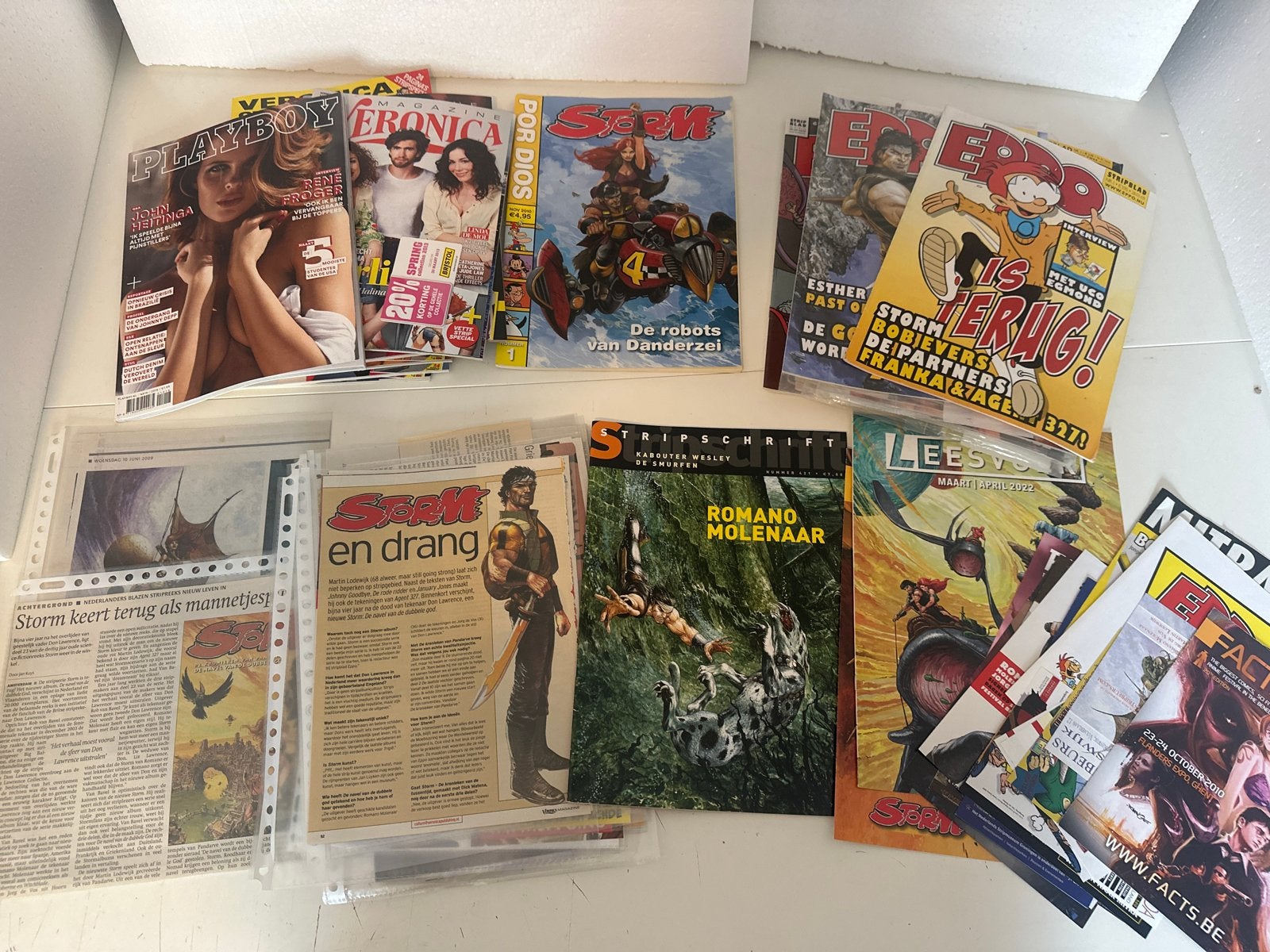 Grote verzameling Storm en Romano , magazines en meer ., Meerdere stripboeken, Ophalen of Verzenden, Zo goed als nieuw