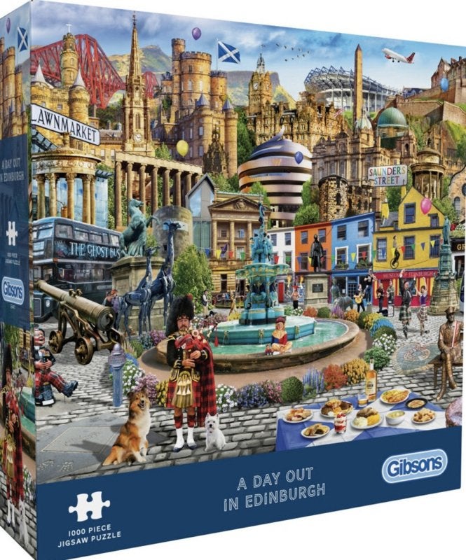 Gibsons - A Day Out in Edinburgh - 1000 stukjes, Ophalen of Verzenden, 500 t/m 1500 stukjes, Nieuw, Legpuzzel