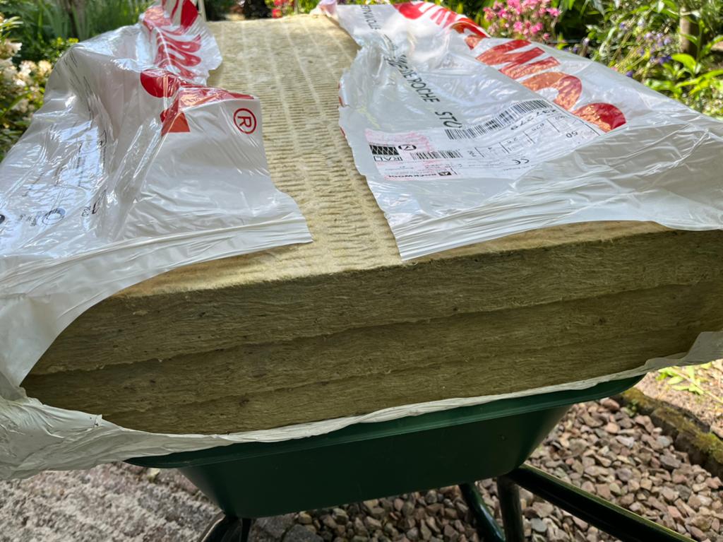 Rockwool steenwol isolatie 5 cm dik, Doe-het-zelf en Verbouw, Ophalen, 4 tot 8 cm, Nieuw, Steenwol