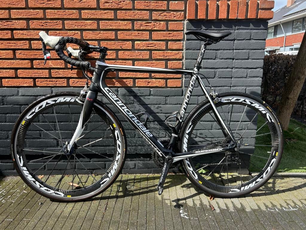 Cannondale System Six Carbon Racefiets Mavic Cosmic, Gebruikt, Carbon, 57 tot 61 cm, Meer dan 20 versnellingen