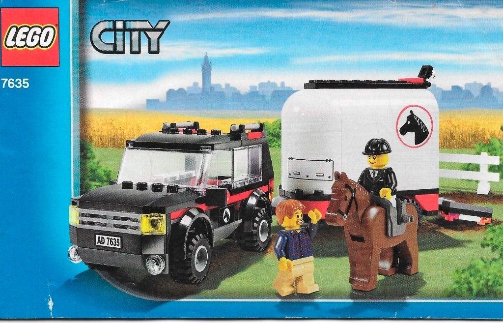 Lego 7635, City Jeep met paardentrainer, compleet, Inclusief instructies, City, Lego, Ophalen of Verzenden