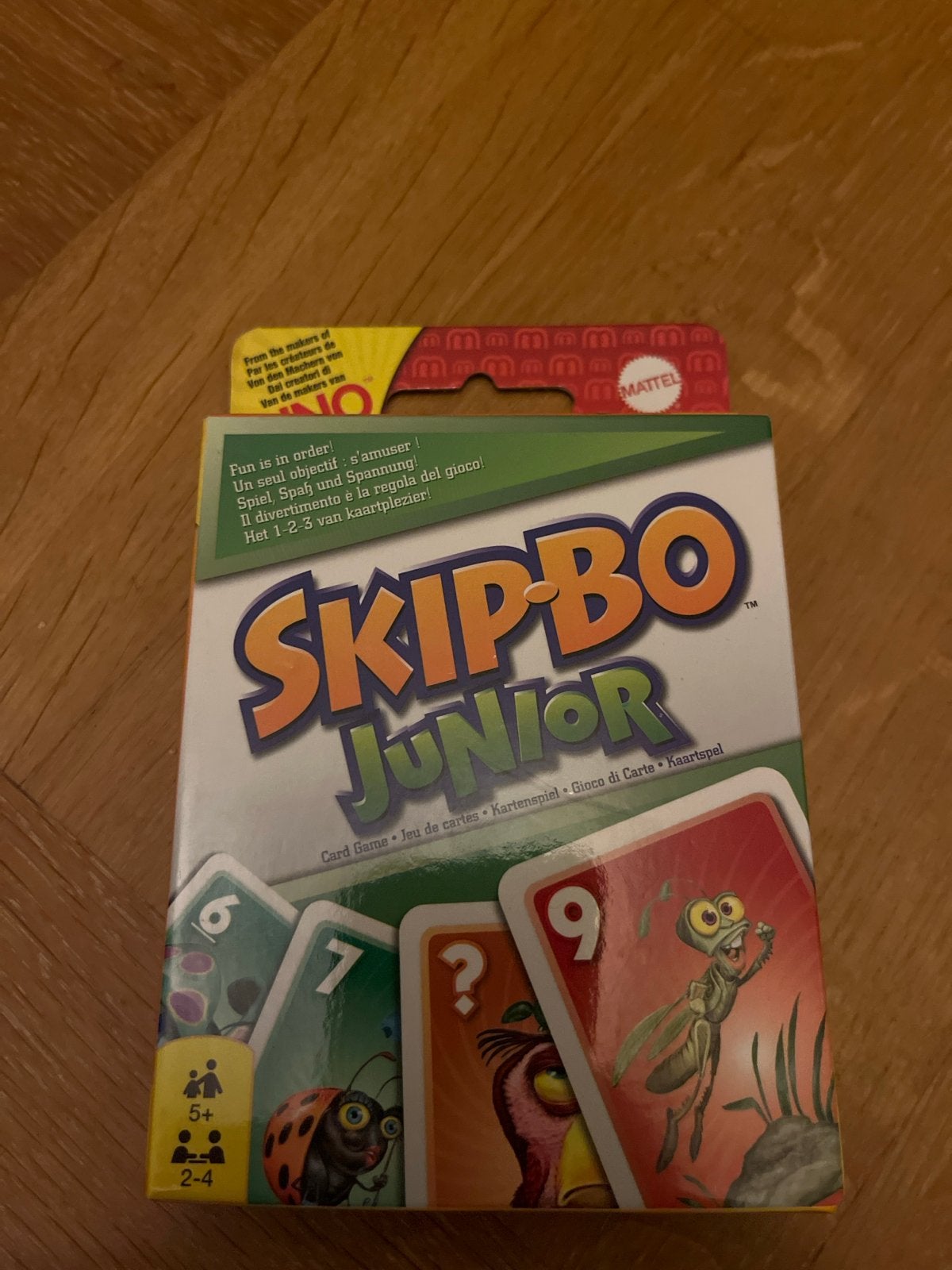 Skip-Bo Junior Kaartspel voor Kinderen (Mattel), Drie of vier spelers, Ophalen of Verzenden, Zo goed als nieuw