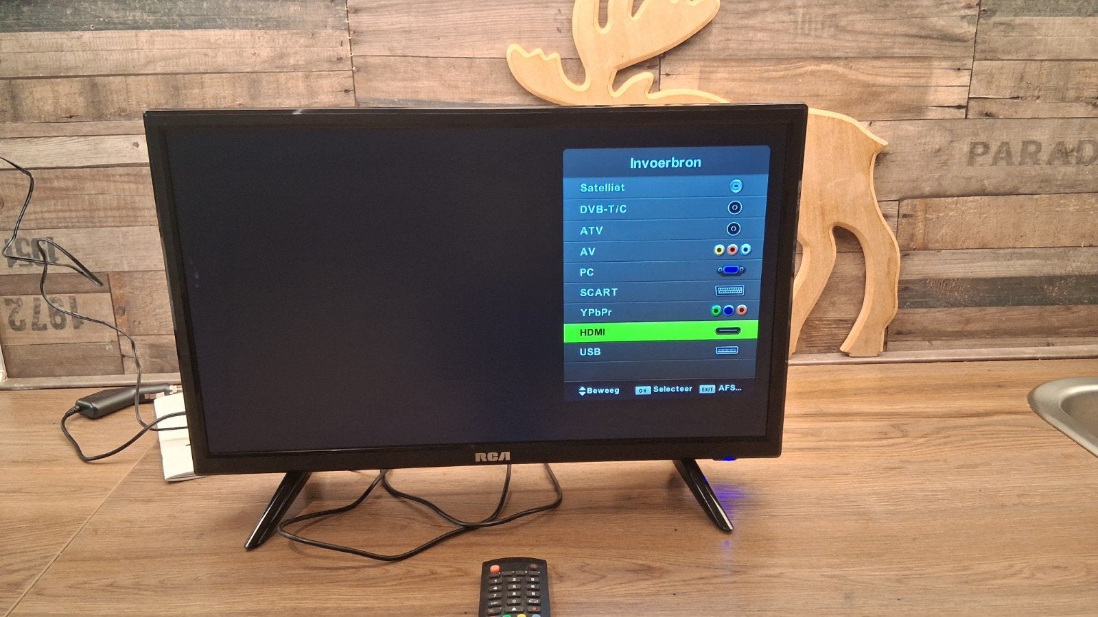 RCA 22" LED TV RB22H2CU - Compacte Full HD Televisie, Audio, Tv en Foto, Televisies, 50 Hz, 40 tot 60 cm, Full HD (1080p), Ophalen