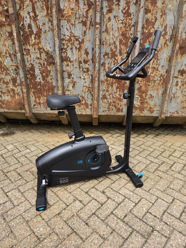 Domyos Hometrainer EB900, Sport en Fitness, Fitnessapparatuur, Ophalen, Zo goed als nieuw, Metaal, Benen