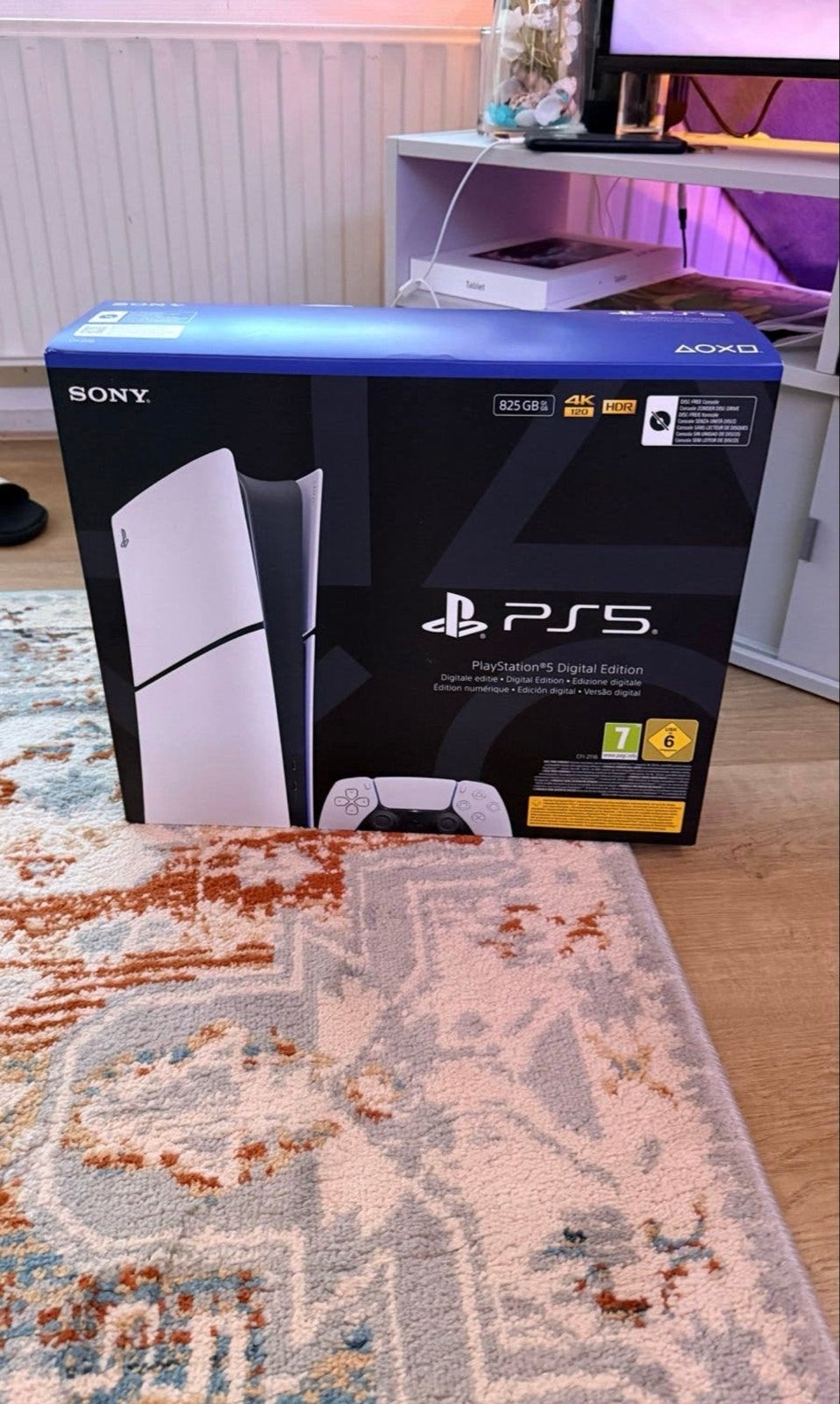 Sony PlayStation 5 Digital Edition 825 GB, Overige genres, 1 speler, Nieuw, Eén computer