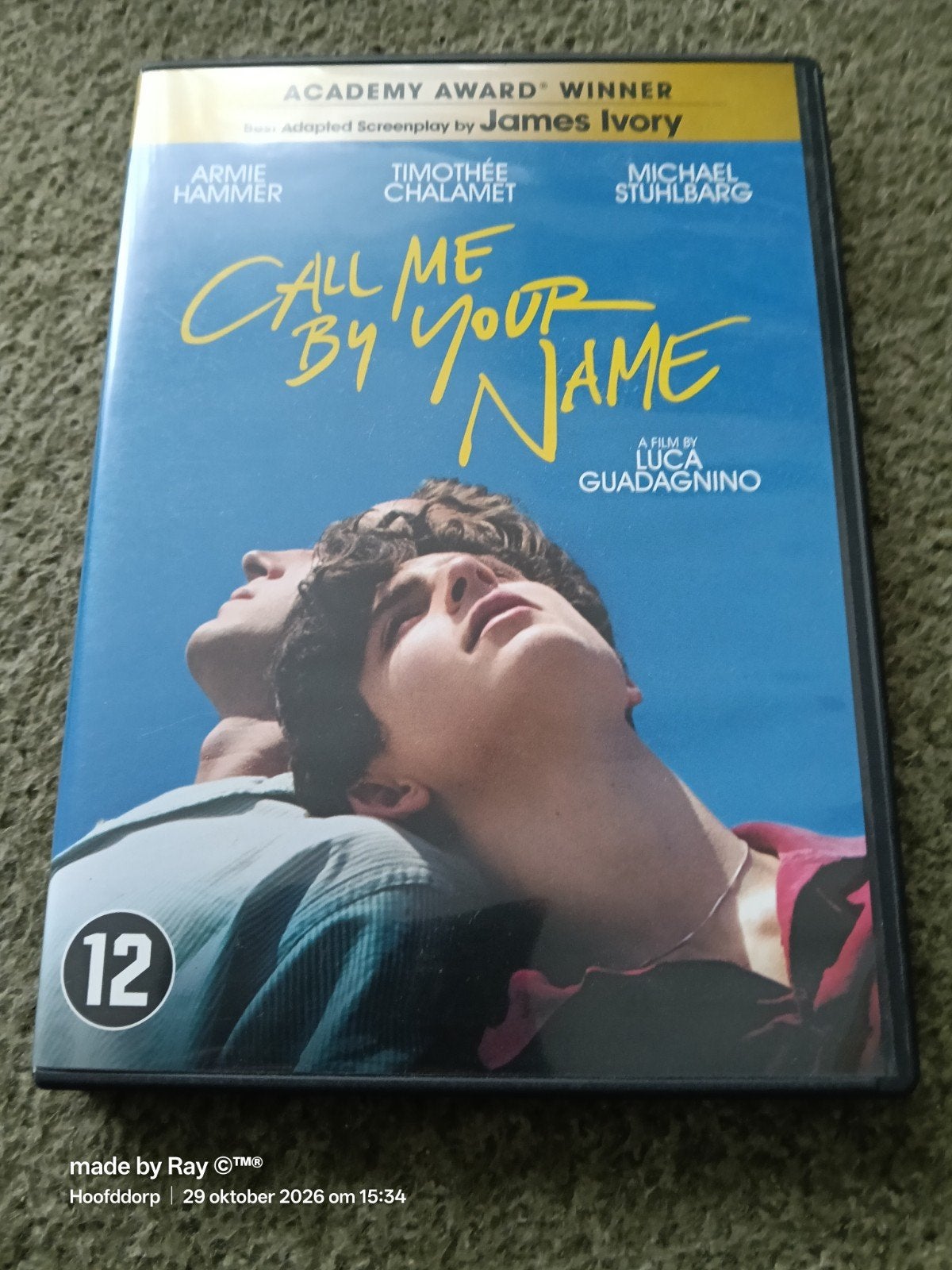 Call Me By Your Name DVD - Romantisch Drama, Cd's en Dvd's, Bonusmateriaal, Engels, Nederlands, Zo goed als nieuw