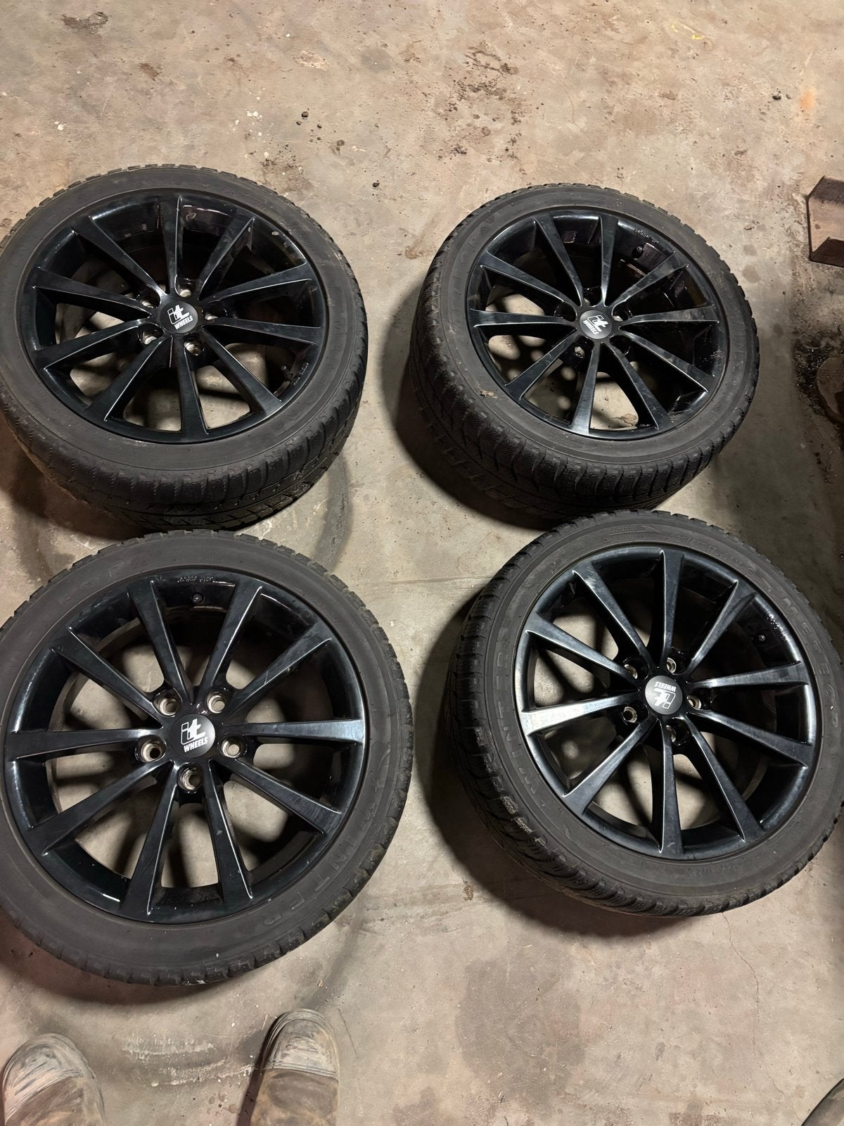 Sportvelgen met banden voor Golf 7, Ophalen, Gebruikt, Banden en Velgen, 17 inch