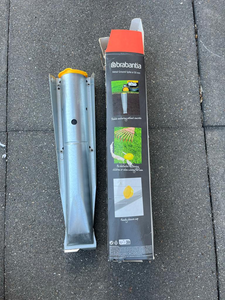 Brabantia Grondanker 50mm, Ophalen of Verzenden, Nieuw, Droogmolen