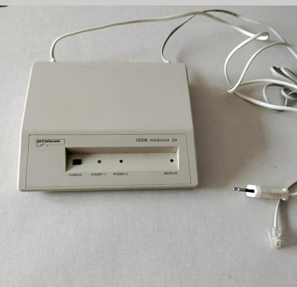 ISDN- moduvox 2a,PTT Telecom,type 2,Internet,Bellen,Retro, Ophalen of Verzenden, PTT Telecom