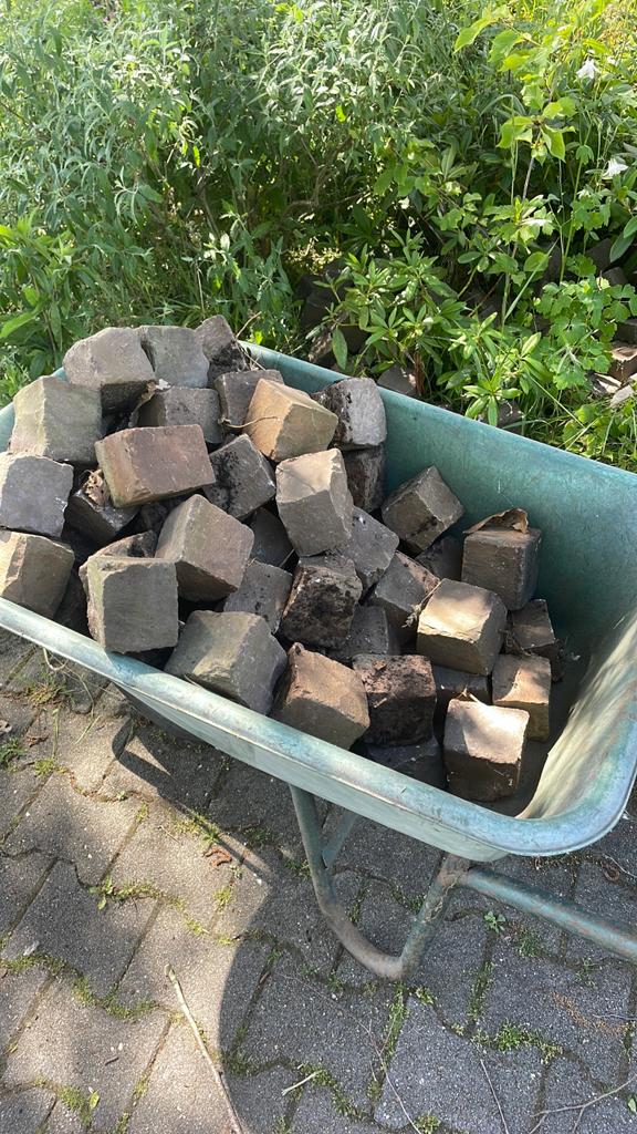 Basaltsteentjes gratis, Ophalen, Gebruikt, Bruin, Overige typen