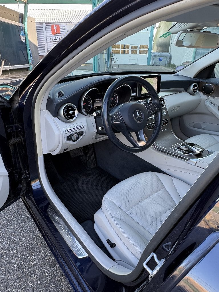 Mercedes-Benz C-Klasse C180 1.6 115KW Aut7 2014 Blauw, Auto's, Automaat, 1800 kg, Euro 6, Blauw