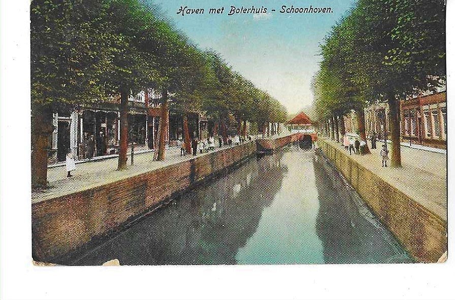 Schoonhoven, Ophalen of Verzenden, 1920 tot 1940, Gelopen, Zuid-Holland