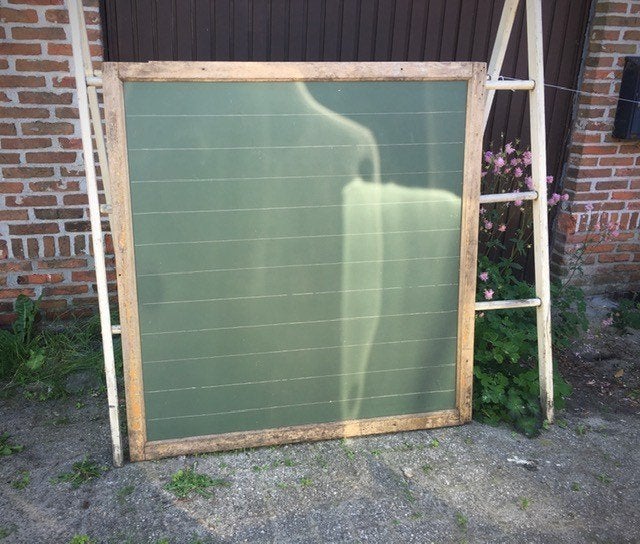 groot nostalgisch schoolbord en wasrek, Diversen, Ophalen, Gebruikt, Krijtbord