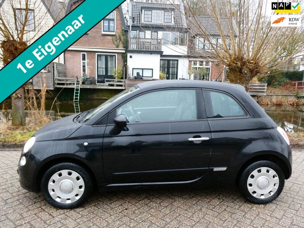 Fiat 500 1.2 Pop 4-Cilinder 1e eigenaar Airco Zuinig B-Label, Euro 5, Stof, Gebruikt, 1242 cc