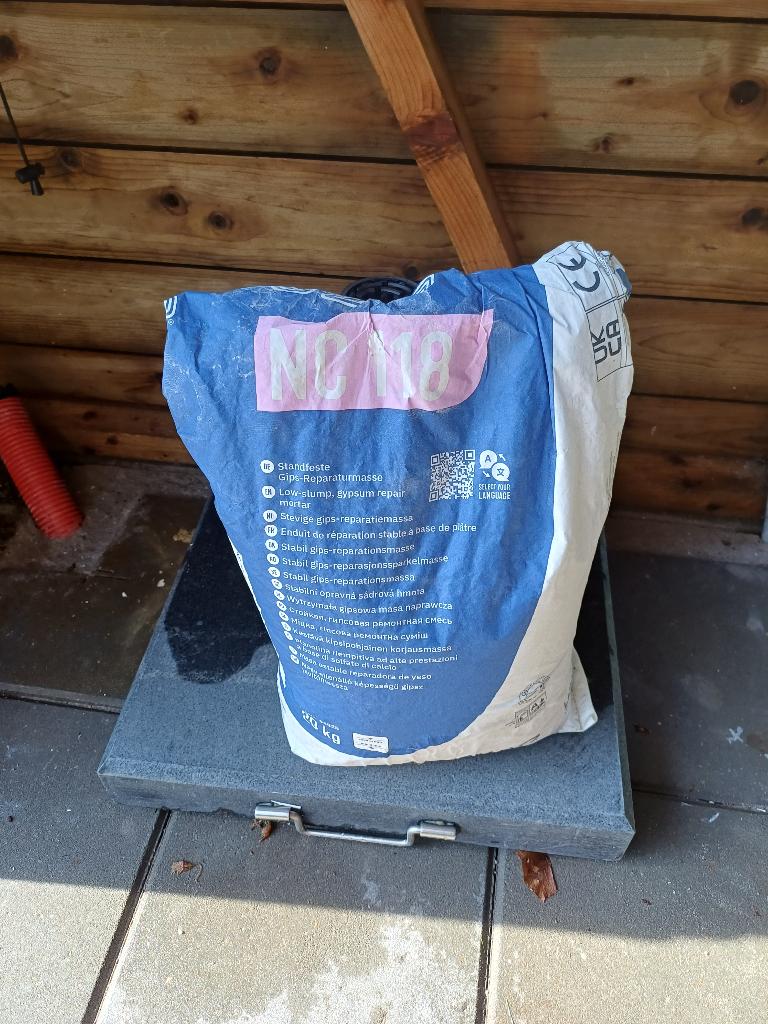 uzin nc 118 gipsgebonden mortel, Doe-het-zelf en Verbouw, Metselstenen, Ophalen, Gebruikt, Overige typen